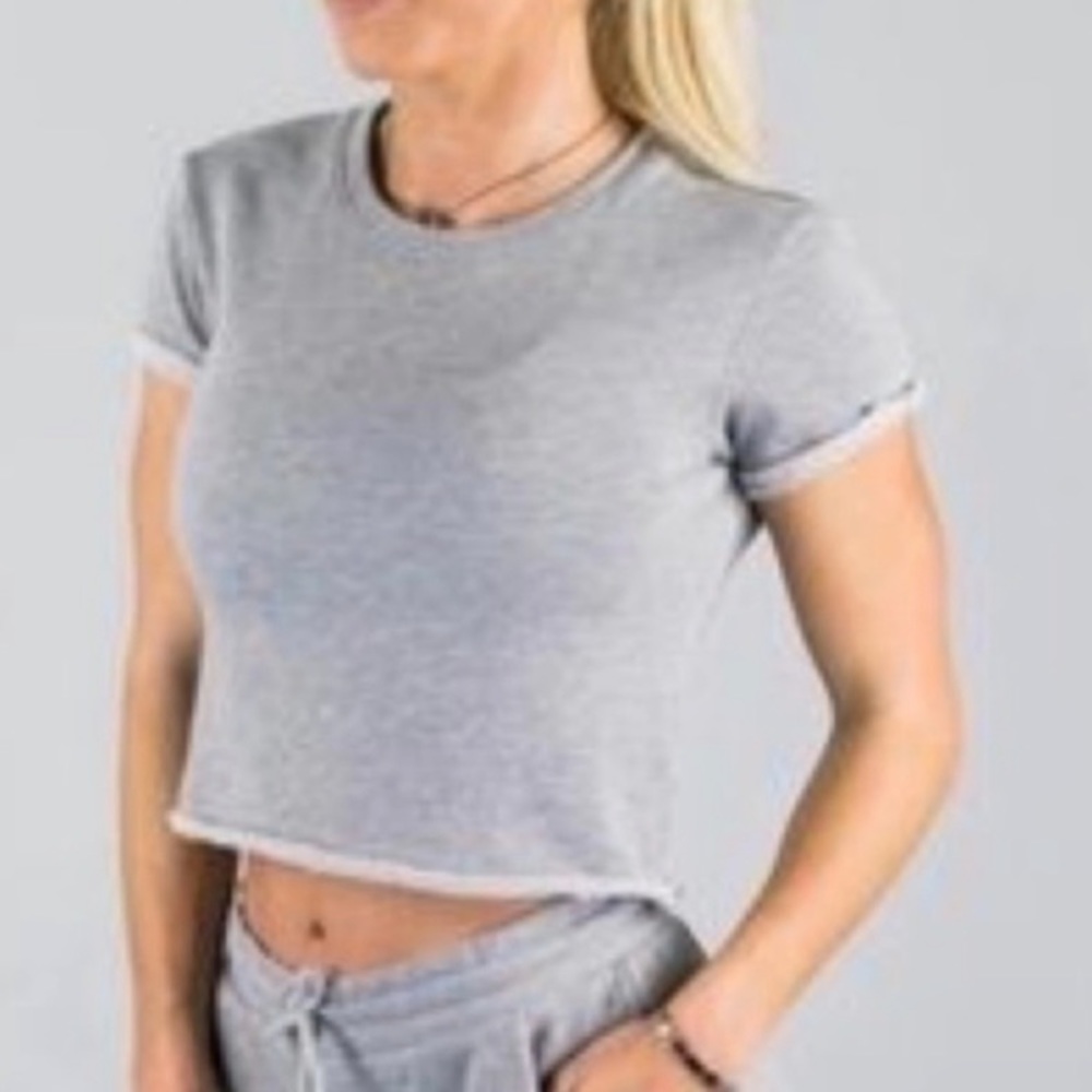 Alphalete Crop Top Lounge Tee